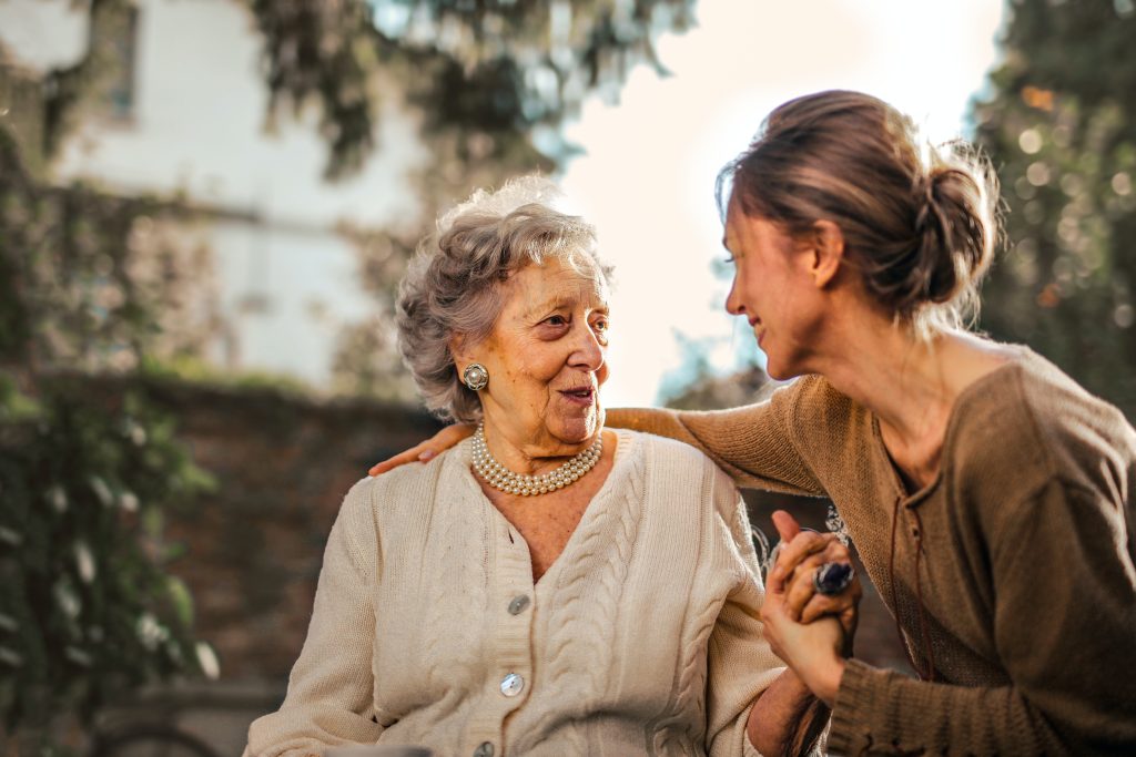 A Care Superior caregiver with a senior client